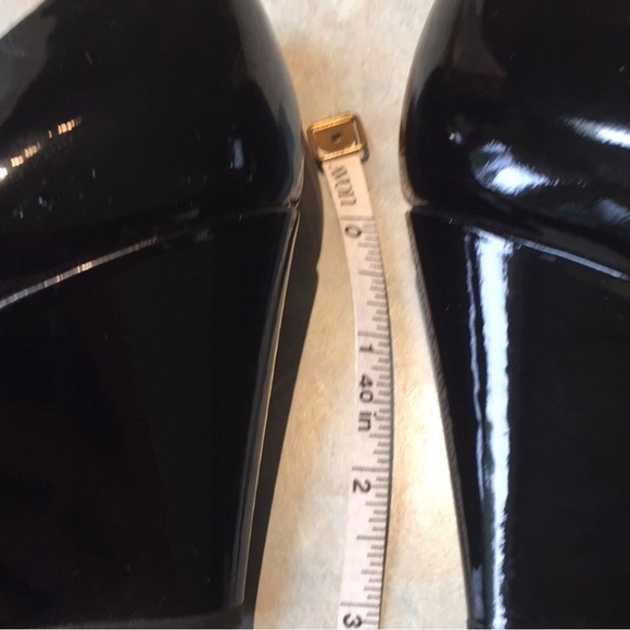 Patten Leather Wedge Pumps - Picture 4 of 8